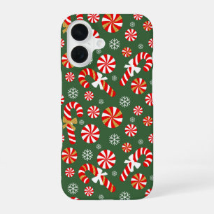 Coque iPhone 16 Friandise douce de Noël Bonbon canne à sucre