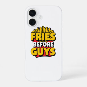 Coque iPhone 16 Frites françaises humoristiques pour les gourmets