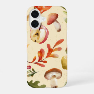 Coque iPhone 16 Fruits & Champignons de la récolte d'automne à l'a