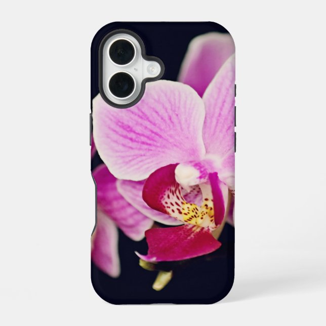 Coque iPhone 16 Fuchsia pink orchid (Verso)
