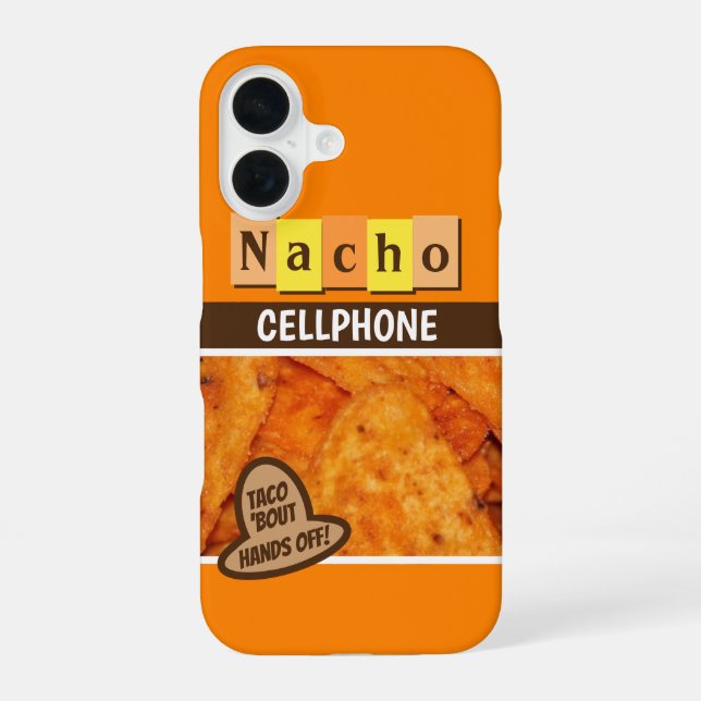 Coque iPhone 16 Funny Retro Nacho (Verso)
