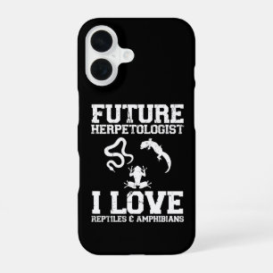 Coque iPhone 16 Futur herpétologue amateur d'herpétologie Amphibie