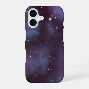 Coque iPhone 16 Galaxie Violette Mystique et Poussiéreuse