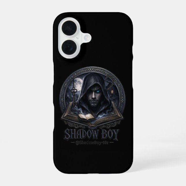 Coque iPhone 16 garçon de l'ombre (Verso)