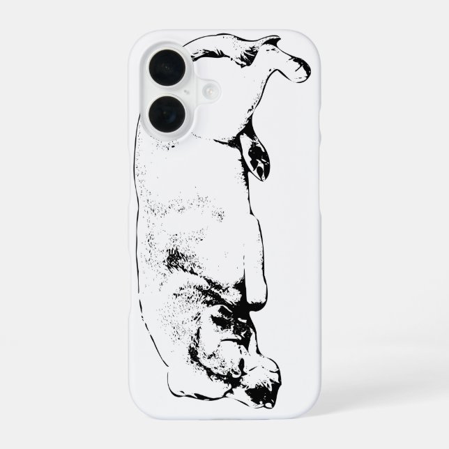 Coque iPhone 16 Garde calme, format poche (Verso)