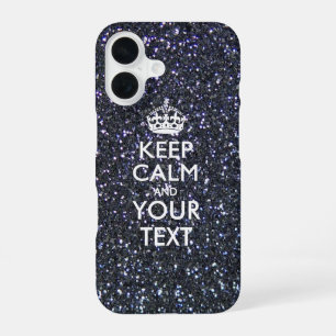 Coque iPhone 16 Garde calme personnalisé ET Votre Texte