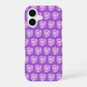 Coque iPhone 16 Gâteau d'anniversaire Cœur Coquette Sagittaire Zod