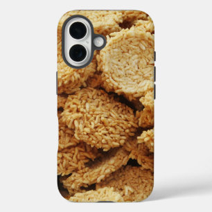 Coque iPhone 16 Gâteaux de riz soufflé ~ Sucres asiatiques Dessert