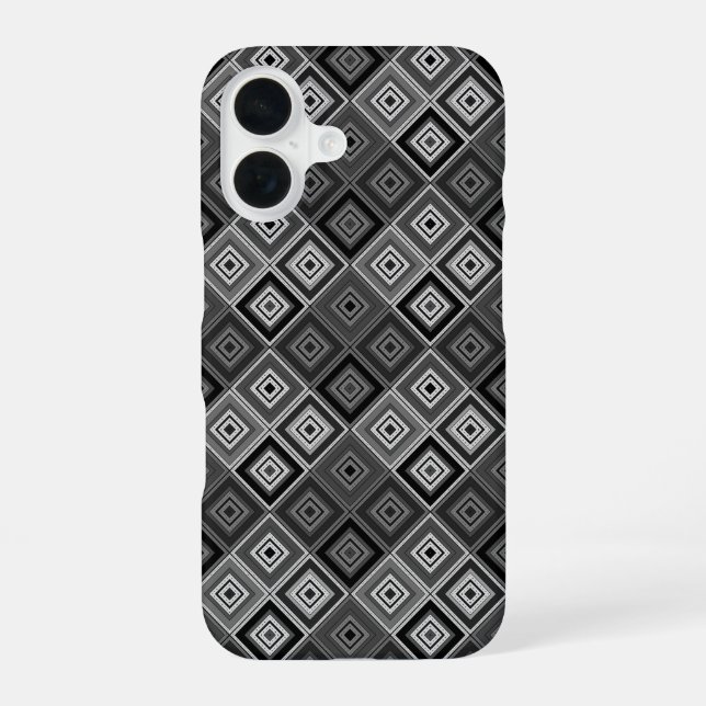Coque iPhone 16 Géométrie patchwork ethnique  (Verso)