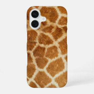 Coque iPhone 16 Girafe en gros plan, Poils, Taches