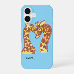 Coque iPhone 16 Giraffes en amour
