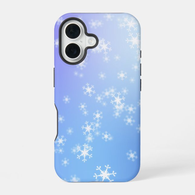 Coque iPhone 16 Glace et neige texturée (Verso)