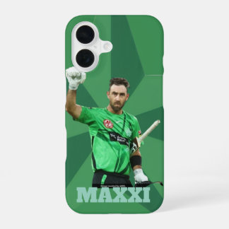 Coque iPhone 16 Glenn Maxwell Melbourne Stars Art pour les fans de