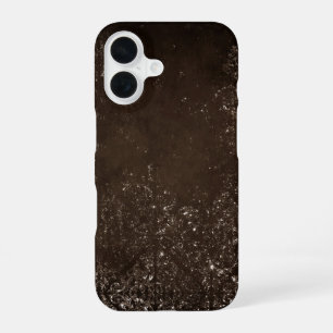 Coque iPhone 16 Glimmery Bronze Grunge Riche Brown verre Damas