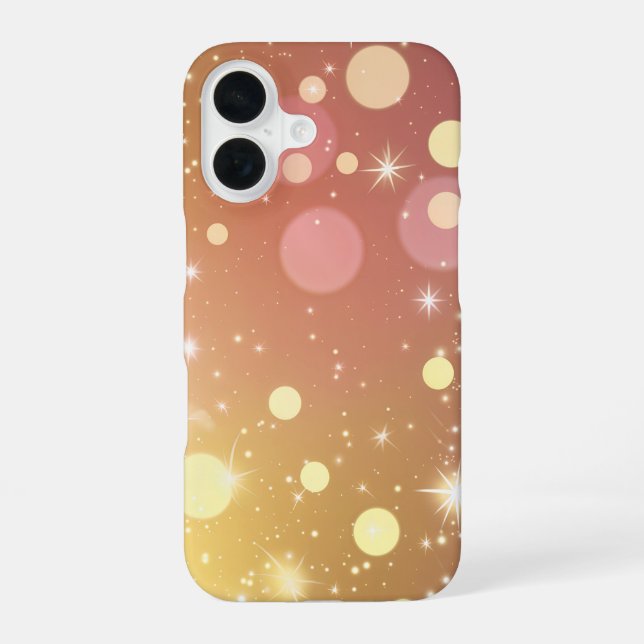 Coque iPhone 16 Glitter Starlight Bokeh (Verso)