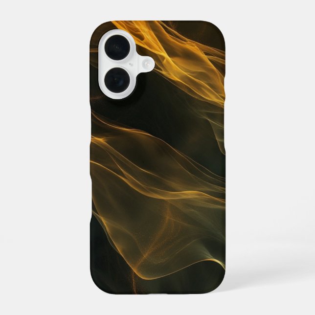 Coque iPhone 16 Golden Ember Veil (Verso)