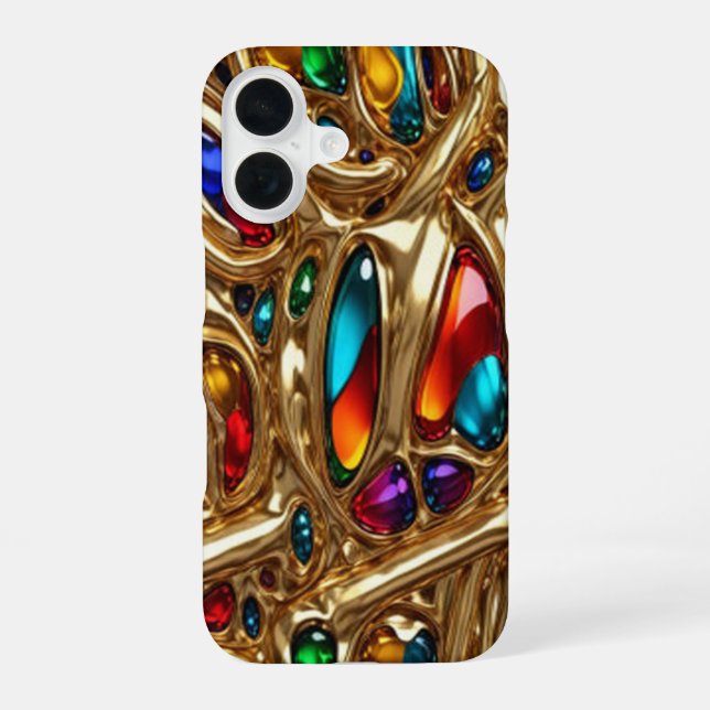 Coque iPhone 16 Golden Gem #9 - iPhone 16 Coques (Verso)