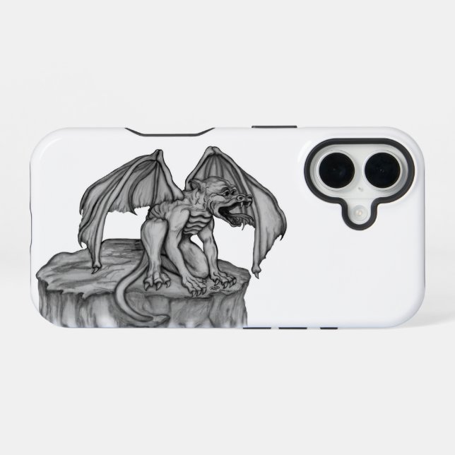 Coque iPhone 16 Golem Gargouille (Verso Horizontal)
