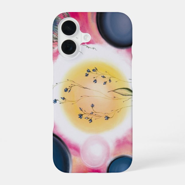 Coque iPhone 16 Grâce Bleue de Filigrane (Verso)