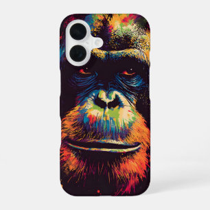 Coque iPhone 16 Graffiti sauvage Gorille de la jungle urbaine