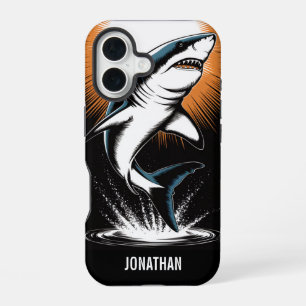 Coque iPhone 16 Grand requin blanc