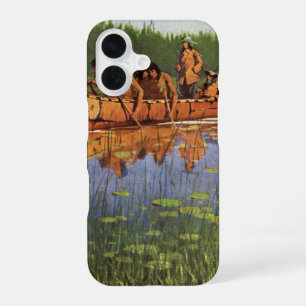Coque iPhone 16 Grands Explorateurs par Remington, Pionniers Vinta