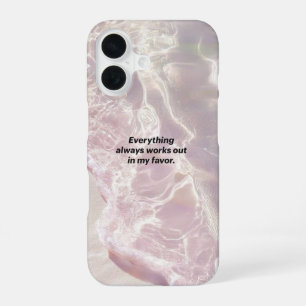 Coque iPhone 16 Graphique d'affirmation de manifestation