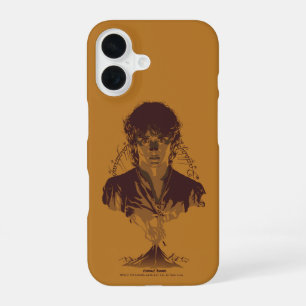 Coque iPhone 16 Graphisme de l'inscription Tengwar de FRODO™ MOUNT
