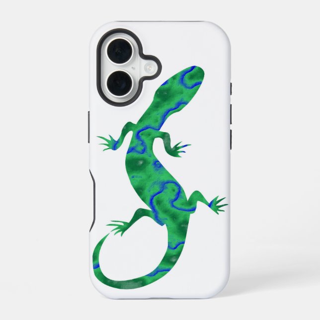 Coque iPhone 16 Green Gecko (Verso)