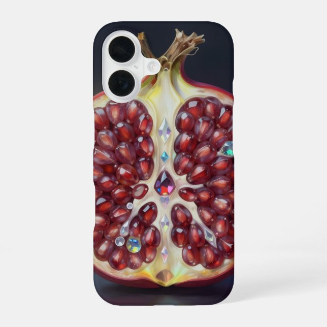 Coque iPhone 16 Grenade – Fruit précieux pour la santé (Verso)