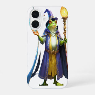 Coque iPhone 16 Grenouille Magicienne Lancant un Sortilège