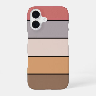 Coque iPhone 16 Gris Crème de Café Rose Poussiéreuse sur Papier Aq