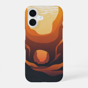 Coque iPhone 16 Grotte sous-marine rétro