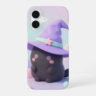 Coque iPhone 16 Grumpy Little Witch Pastel Halloween Case