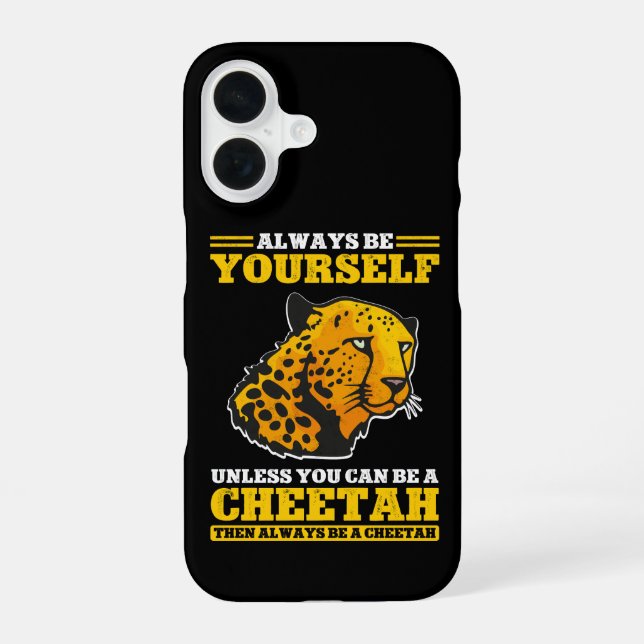 Coque iPhone 16 Guépard drôle Safari zoologue Faune Léopard (Verso)
