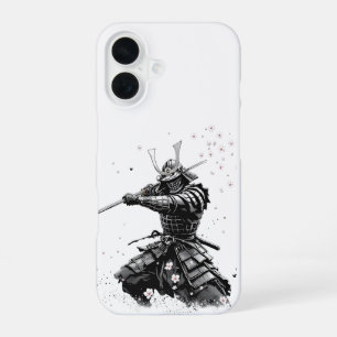 Coque iPhone 16 Guerrier Samouraï en Action Art Japonais Céramique