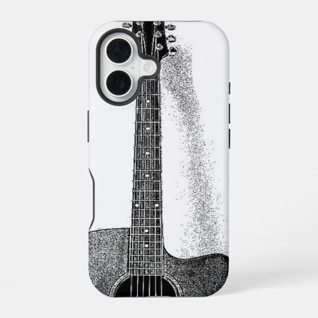 Coque iPhone 16 Guitare classique (Verso)