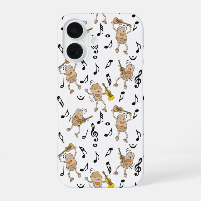 Coque iPhone 16 Guitare Rocks (Verso)