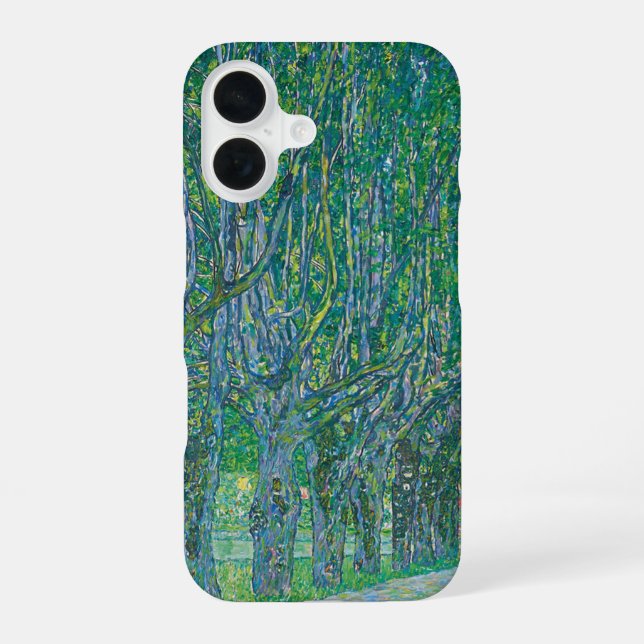 Coque iPhone 16 Gustav Klimt: Avenue of Schloss Kammer Park (Verso)