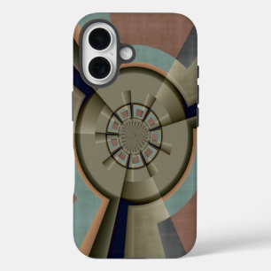 Coque iPhone 16 Harmonie de couleurs abstraites modernes Art graph