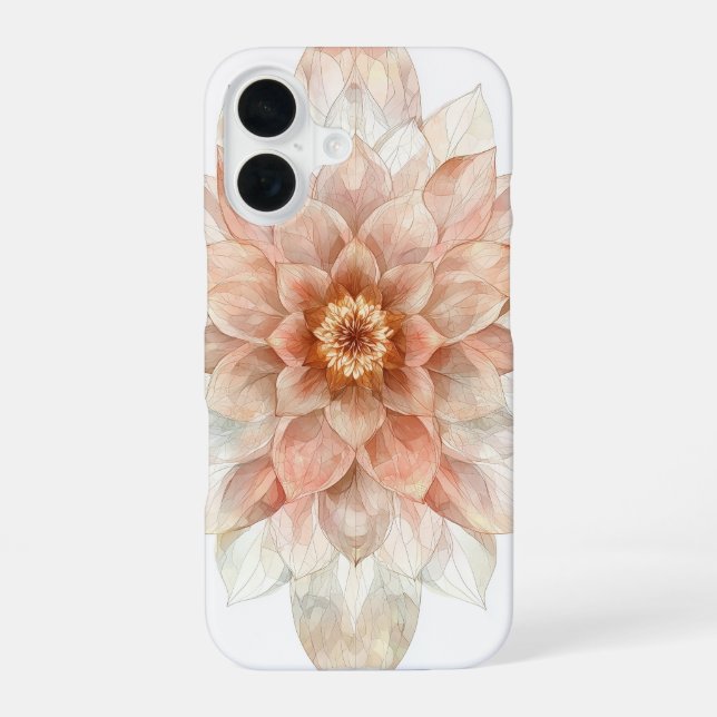 Coque iPhone 16 Harmonie des étoiles pétales (Verso)