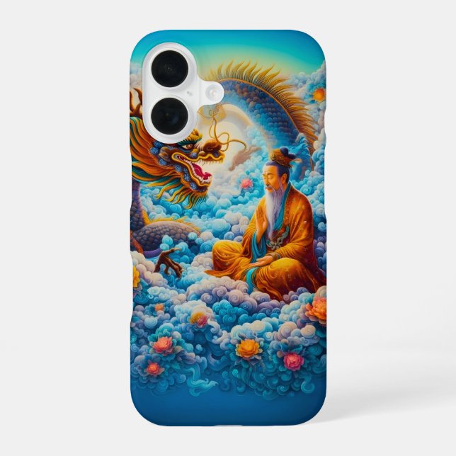 Coque iPhone 16 Harmonie Éternelle : La Bénédiction du Dragon (Verso)