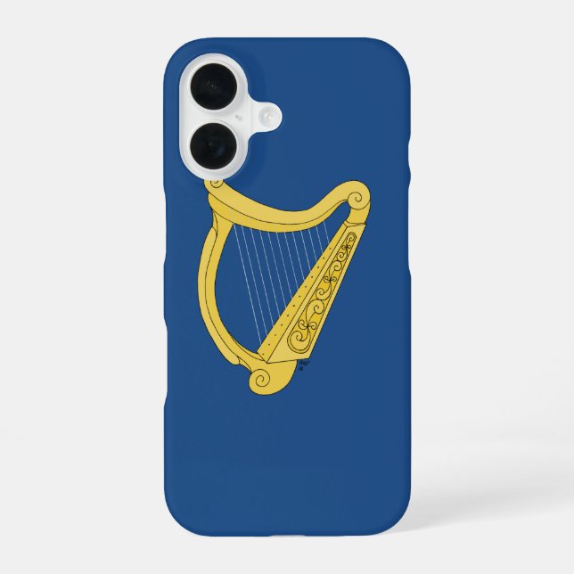 Coque iPhone 16 Harpe irlandaise (Verso)