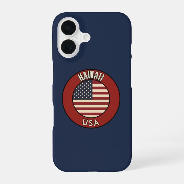 Coque iPhone 16 Hawaii États-Unis d'Amérique (Verso)