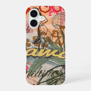 Coque iPhone 16 Hawaii Hula Voyage Fleur Vintage