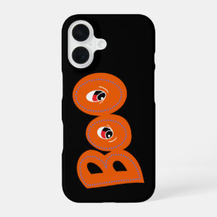 Coque iPhone 16 Hé Boo Est-ce que je t'ai trop fait peur Typograph