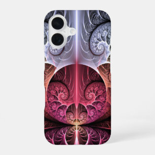 Coque iPhone 16 Heartbeat, Abstrait surreal Imaginaire Fractal Art