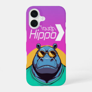 Coque iPhone 16 Hippopotame Coriace