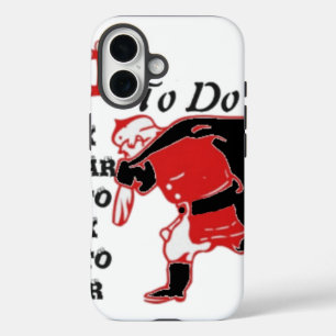 Coque iPhone 16 Ho Ho Ho ! Liste de tâches spéciale pour le Père N