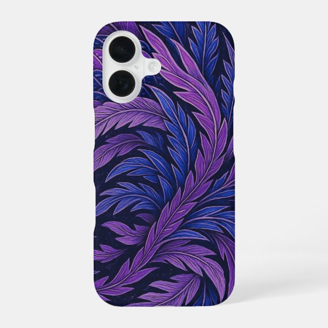 Coque iPhone 16 Hokusai Phoenix Purple　Jpan　Art (Verso)